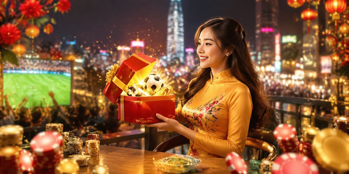 Người dùng tại TP. Hồ Chí Minh xem phân tích bóng đá trực tuyến trên điện thoại với trang phục áo dài truyền thống