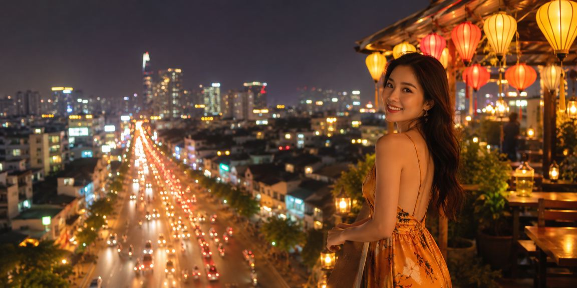 Chợ đêm sôi động tại Hồ Chí Minh – người dùng trẻ trải nghiệm ưu đãi VIP trên điện thoại